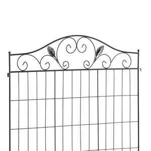 English Elm Outsunny Steel Vine Panel Garden Border Fence Set Powder Coated Yard Edging 4 Pack W2225P174526