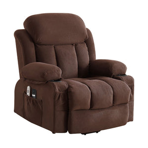 English Elm Power Lift Recliner with Heated Lumbar Massage and Usb Port for Senior Living W1521P455686