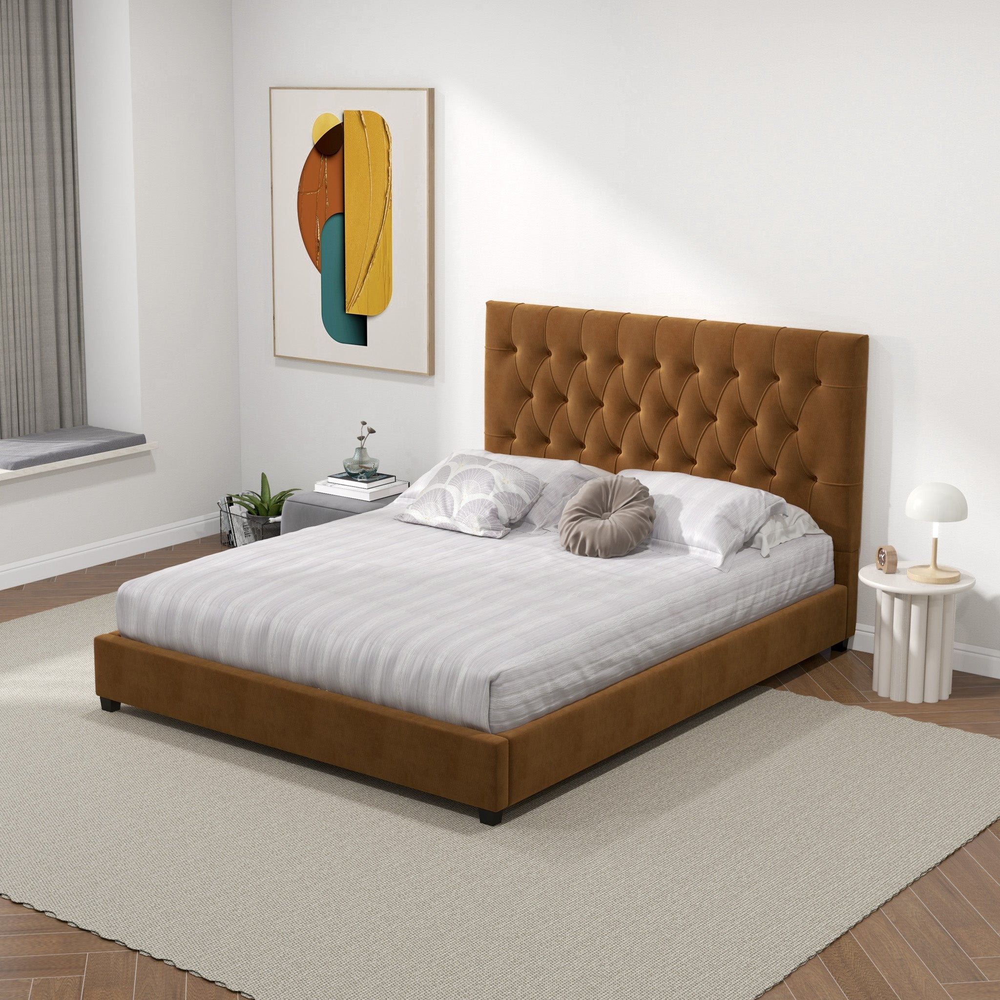 English Elm Donald Platform Bed