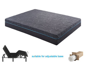 English Elm 14-inch Eastern King Hybrid Mattress Gel Memory Foam Pocket Coils Medium Firm Support B011P439890