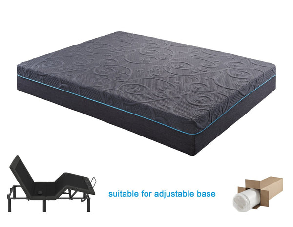 English Elm 14-inch Eastern King Hybrid Mattress Gel Memory Foam Pocket Coils Medium Firm Support B011P439890