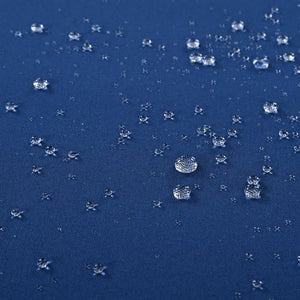 English Elm K&K 8-Piece Wicker Patio Set with 360° Swivel Rockers, Acacia Storage Table, Durable Cushions Blue+Brown N707S000016E