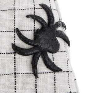 English Elm Set Of 2 Handcrafted Fabric Sitting Gnomes With White Spider Hat For Charming Halloween Decor W2078P237605-GIGA