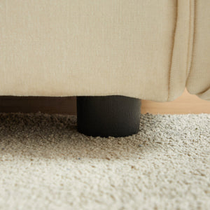 English Elm MH88" Convertible sleeper sofa with chenille upholstery, plush padded seats, rolled arms, 2 pillows Beige W1193S00105