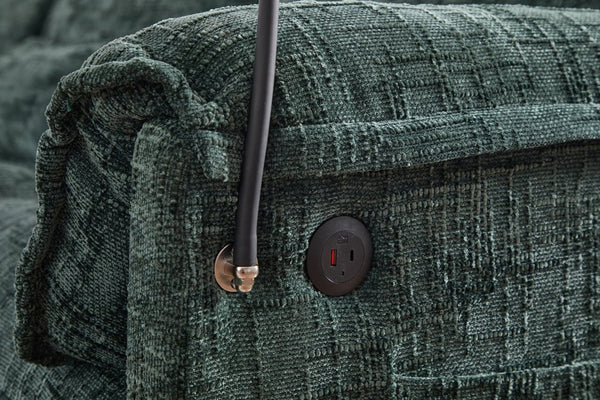 English Elm United Oversized 112" Sectional Sofa Cloud Couch - Modern Chenille L-Shaped With Storage Ottoman & Usb W1568S00191-GIGA