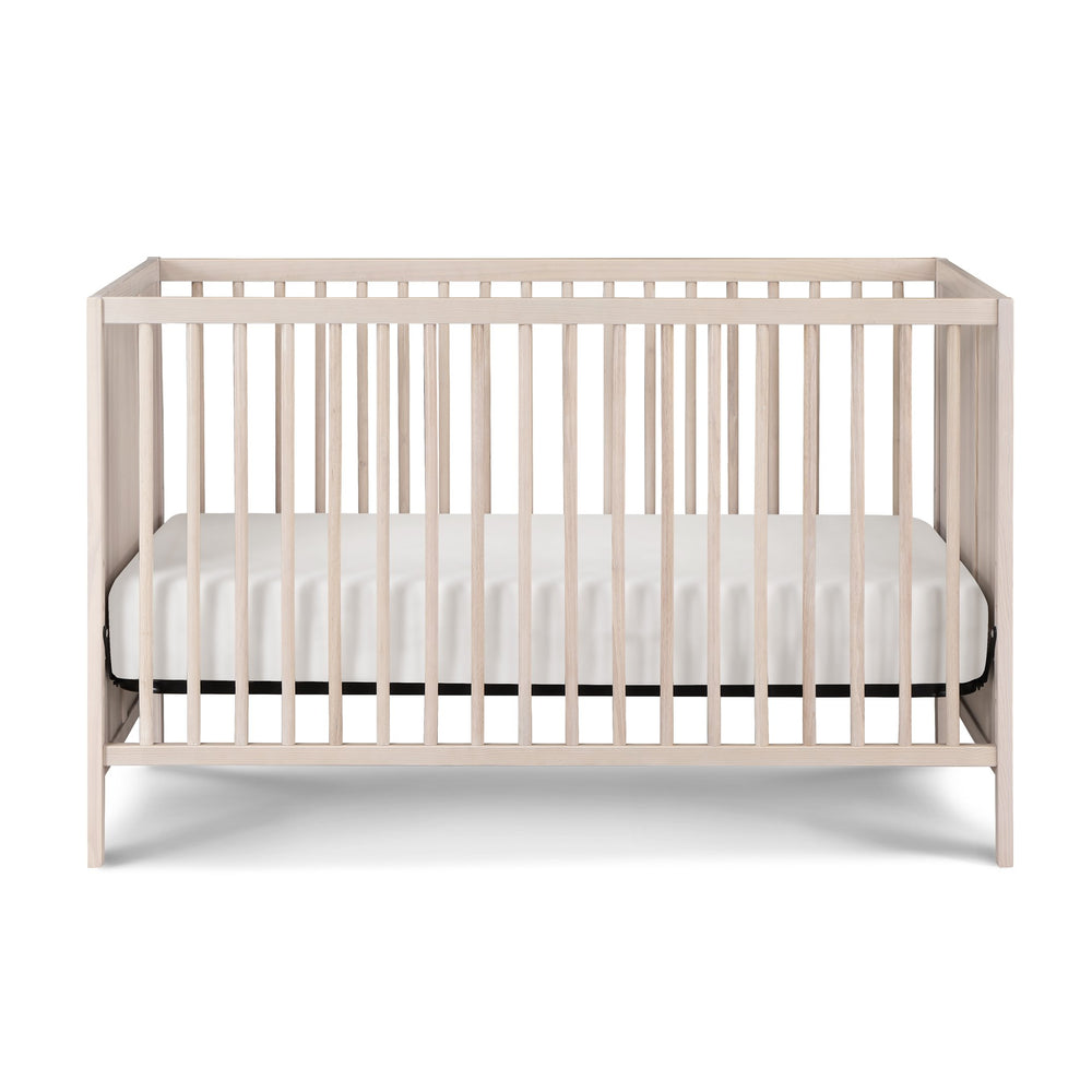 English Elm Pixie Finn 3-in-1 Crib Washed Natural — Convertible Daybed/Toddler Bed, Solid Wood, 3 Heights, Low Profile B022P204875