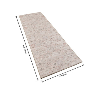 English Elm Majestic Traditional Runner Rug Polyester Pile Jute Backed Hallway Entryway Accent B186P428846