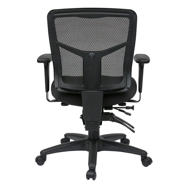 OSP Home Furnishings Progrid® Mid Back Ergonomic Mesh Office Chair with Lumbar Support and Pneumatic Lift 92893-30