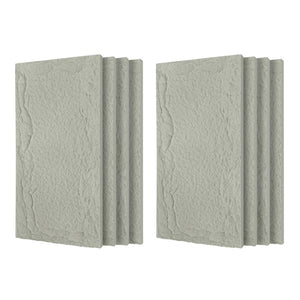 English Elm 3d Faux Stone Pu Wainscoting Panels Lightweight Waterproof Interior Accent Wall Set Light Gray W347P478067