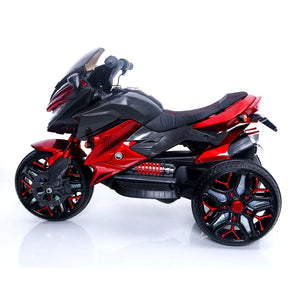 English Elm Kids Electric Ride on Motorbike with Led Wheels Pu Seat Bluetooth and Training Support W1760P252034