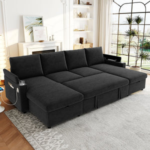 English Elm Swivel Barrel Accent Chair Chenille Tufted Round Club Seat for Living Room Lounge Black N719S002190B