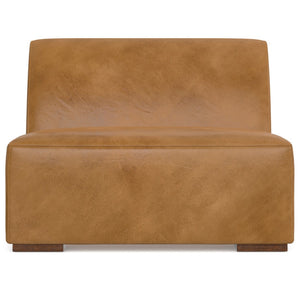 English Elm Rex Center Sofa Module - Handcrafted Leather Armless Chair For Stylish Modular Living Spaces B136P199203-GIGA