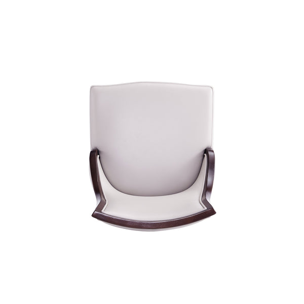 English Elm Grand Upholstered Dining Chairs In Light Gray - Set Of 2, Luxe Comfort & Solid Wood Design B365P397813