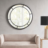 Martha Stewart Katonah Transitional Black Round Wall Mirror 36" MT160-0011 Black