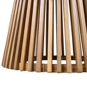 English Elm Christopher Knight Home® - Outdoor Acacia Wood Round Dining Table – 47.25-Inch, Stylish Light Teak For Patios & Balconies N770P313798L