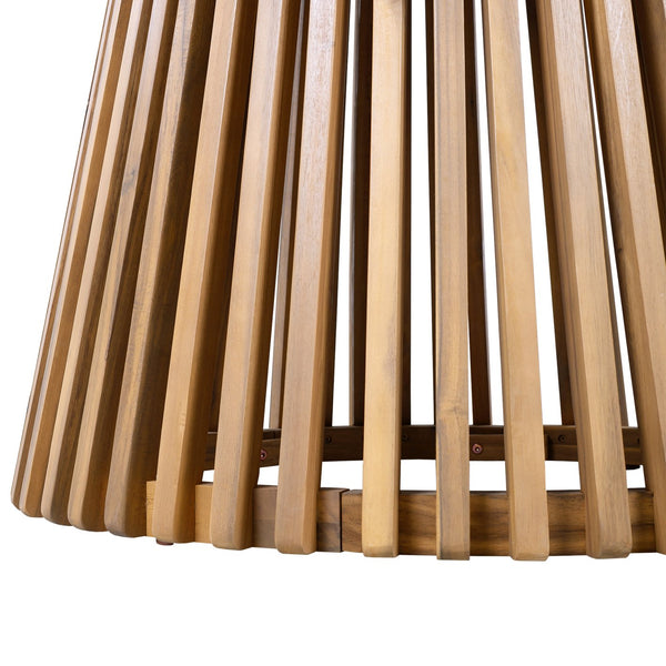 English Elm Christopher Knight Home® - Outdoor Acacia Wood Round Dining Table – 47.25-Inch, Stylish Light Teak For Patios & Balconies N770P313798L