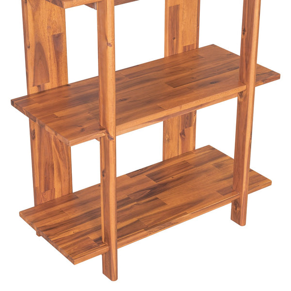 English Elm Christopher Knight Home® - 4-Tier Acacia Wood Bookcase with Anti-Tip Kit, Heavy-Duty Open Shelves Holds 120 lbs Each, Sleek Storage Solution Teak N758P294084T