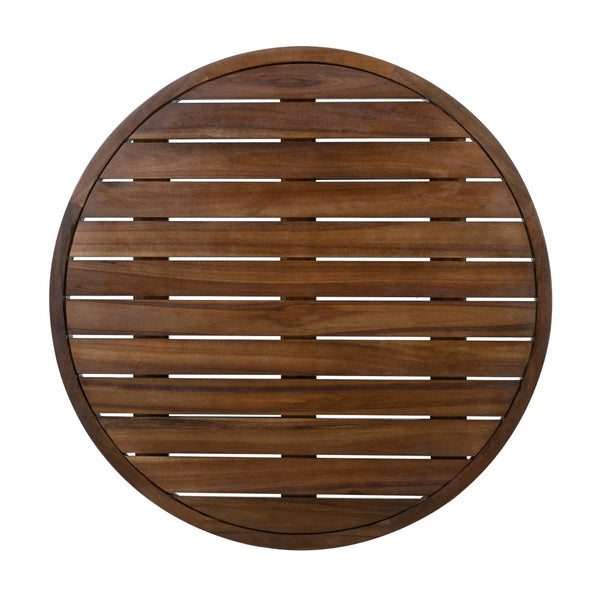 English Elm Outdoor Acacia Wood Loveseat Set with Rope Woven Panels and Matching Coffee Table Beige,Dark Brown N768P408131D