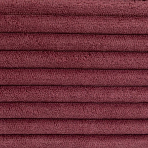 English Elm Convertible Floor Sofa Bed with Memory Foam and Ribbed Corduroy for Small Spaces Wine Red W395P438031