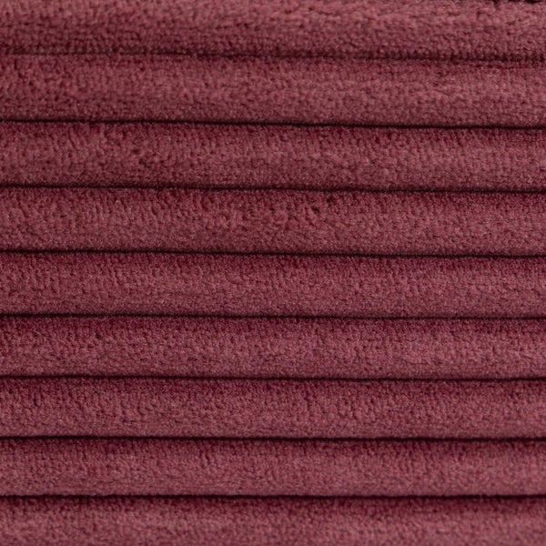 English Elm Convertible Floor Sofa Bed with Memory Foam and Ribbed Corduroy for Small Spaces Wine Red W395P438031