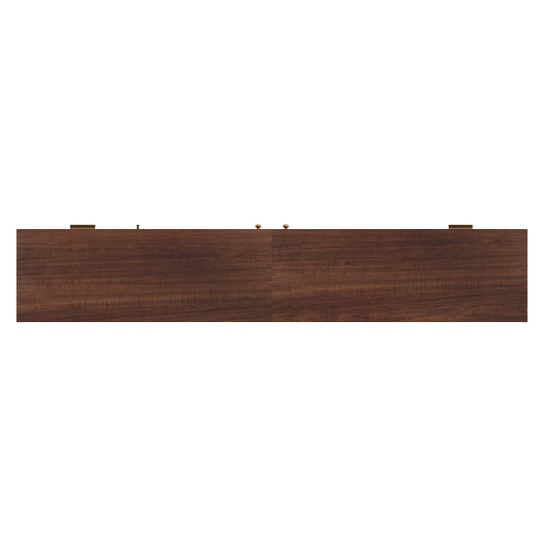 English Elm Rattan Door Media Console with Pine Legs Modern Farmhouse Tv Stand for Large Living Rooms N710P365042P