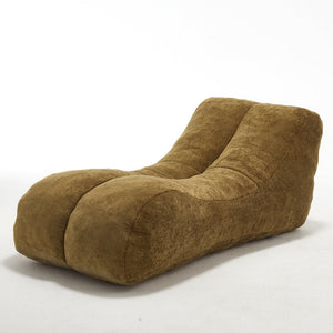 English Elm Creative Bean Bag Sofa Chair with Plush Superfiber Cover and Soft Foam Filling for Luxe Comfort Brown W1996P266259