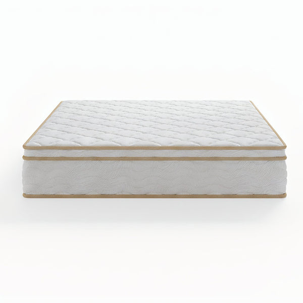 English Elm Queen Hybrid Mattress Euro Top Gel Foam Pocketed Coils Medium Firm 12 Inch Profile B372P396154