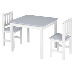English Elm Qaba Kids 3-Piece Wooden Table And Chair Set For Arts, Crafts & Mealtime - Ideal For Toddlers 3+ W2225P217326-GIGA