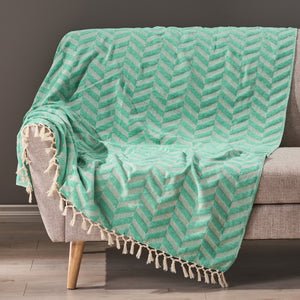 Christopher Knight Home® Noble House Handloom Cotton Chaneel Throw