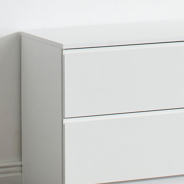 English Elm Devi White Wood Closet System - Durable Melamine Construction, Clean Modern Finish, Easy Assembly, Ample Storage Space B040P311951