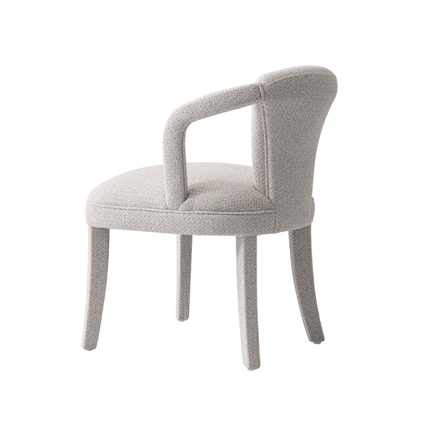 English Elm Palmer Upholstered Tweed Armchair with Kiln-Dried Birch Frame, High-Density Foam Comfort, Durable Finish Silver B365P397734