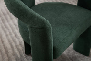 English Elm Dining Ergonomic Wood Dining Chairs Set of 2 with Lumbar Support, Fatigue Relief and Improved Circulation Green W2100P198193