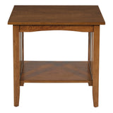 OSP Home Furnishings Sierra Mission End Table Ash Finish