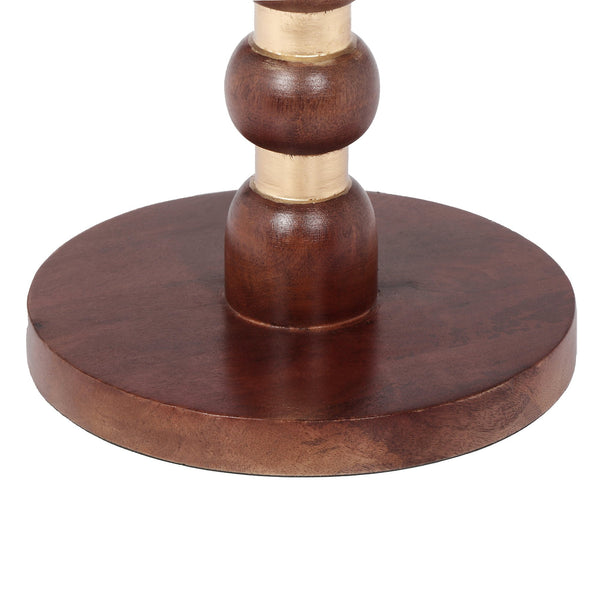 English Elm Christopher Knight Home® - Mango Wood Round End Table - Handcrafted Honey Finish With Sculpted Pedestal For Modern Spaces N768P202490H
