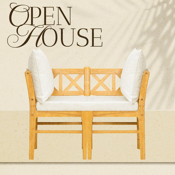 English Elm Farmhouse Solid Rubberwood Dining Chairs Set of 2 with Breathable Rattan Weave — Quiet Luxury Design Natural,White N842P294503A