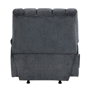 English Elm Gentle Rocking Reclining Chair with Chenille Upholstery, Ultra-Comfort Seat, Smooth Motion Recliner for Living Room Relaxation and Support Gray 41 L x 32 W x 29 H B011P347319