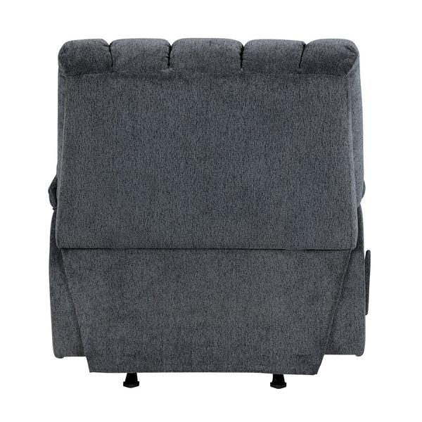English Elm Gentle Rocking Reclining Chair with Chenille Upholstery, Ultra-Comfort Seat, Smooth Motion Recliner for Living Room Relaxation and Support Gray 41 L x 32 W x 29 H B011P347319