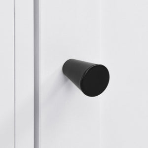 English Elm VIBE Modern Hall Tree with Shoe Cabinets, 3-Seat Bench, 7 Hooks & Adjustable Shelves, 79" wide White SJ000147AAK