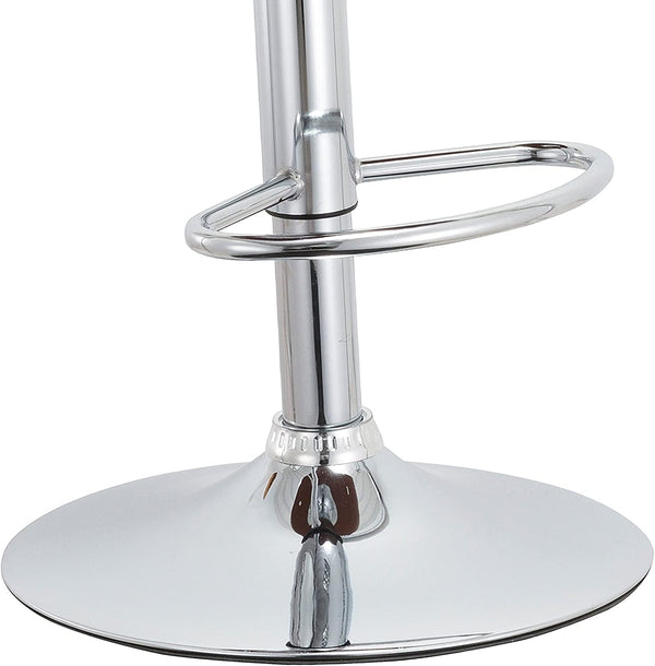 English Elm Contemporary Swivel Adjustable Barstool with Padded Armrests, 360° Rotation, Wide Seat, Oak Finish Black B347P337865