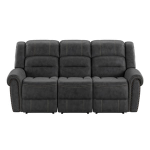 English Elm Wallace & Bay - Wallace & Bay  Ferrar Gray Reclining Sofa