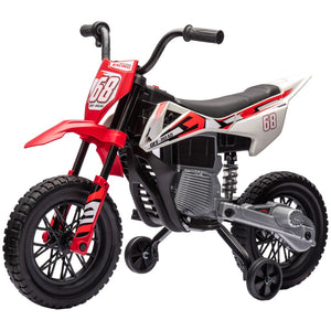 English Elm Qaba Vespa Licensed Retro Ride on Electric Motorbike for Toddlers with Fm Radio Red W2225P229726