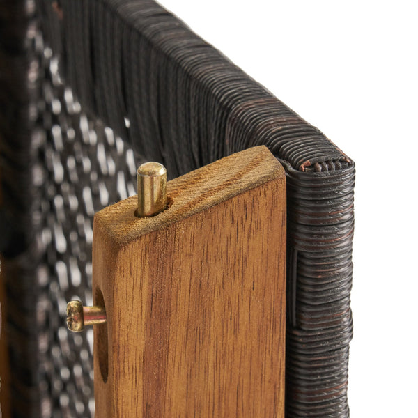 English Elm Christopher Knight Home® - 41.75" Outdoor Folding Acacia Wood Barstools with Wicker Seat, Weatherproof Foldable Patio Stools Teak 65093.00