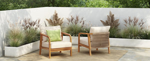 English Elm Christopher Knight Home® - [Set Of 2] 28" Comfortable Outdoor Lounge Chairs With Woven Backrest And Plush Cushions For Relaxation N767P255015T_2