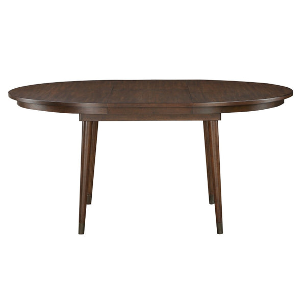 English Elm Cherry Finish Maple Veneer Extendable Dining Table Seats 6 Transitional Style B011P217887