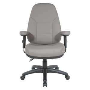 OSP Home Furnishings Professional High Back Ergonomic Office Chair with Lumbar Support and Padded Adjustable Arms Stratus EC4300-R103