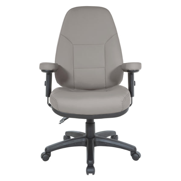 OSP Home Furnishings Professional High Back Ergonomic Office Chair with Lumbar Support and Padded Adjustable Arms Stratus EC4300-R103