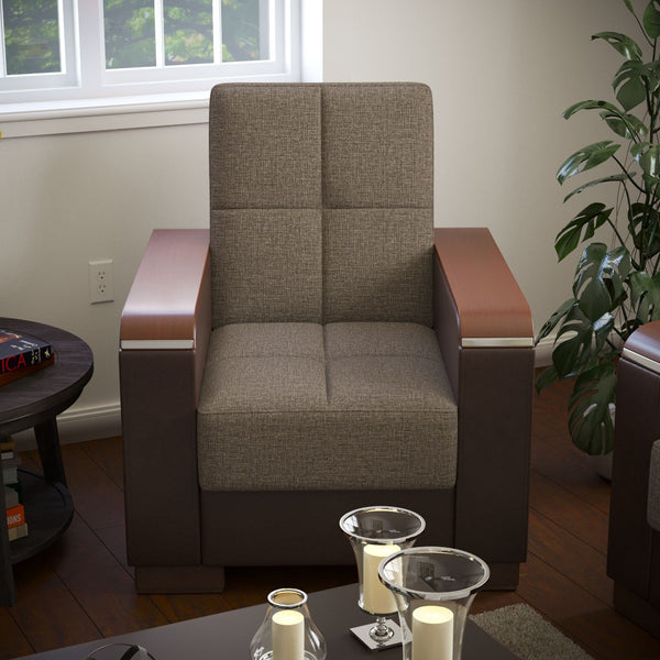 English Elm Primenest Zenaero Convertible Armchair With Storage - Upholstered Sleeper Chair For Small Spaces B030P286207-GIGA