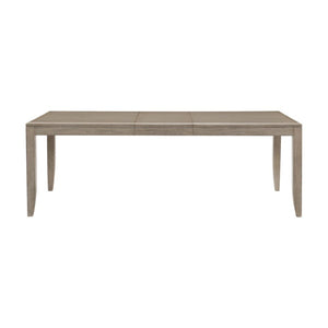 English Elm Modern Oak Veneer Extendable Dining Table Seats Eight Gray Finish Formal Room B011P271413