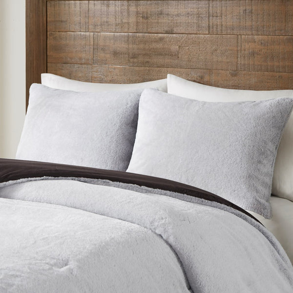 English Elm Full/Queen Sawyer Faux Fur Comforter Set - Plush Faux Mink Reverse, Hypoallergenic Down Alternative, OEKO-TEX Certified, Machine Washable B03597271