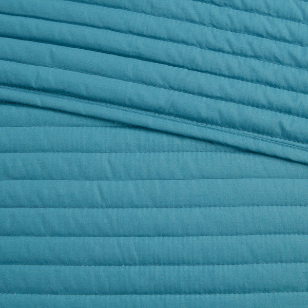 English Elm 8 Piece Printed Seersucker Comforter & Quilt Set - Aqua King/Cal King, Coastal Style & Versatile Comfort B03597257